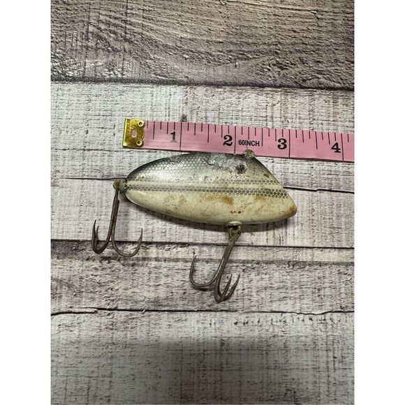 🎣Vintage Silver Whopper Stopper Bayou Boogie Crankbait Fishing Lure - Picture 3 of 3